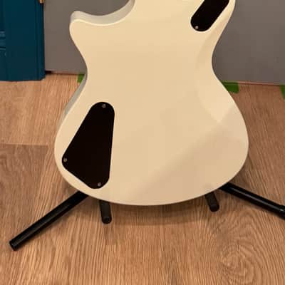 Schecter Tempest Custom 2020 - Present - Vintage White With Gold Hardware and EMG 81/85 image 6