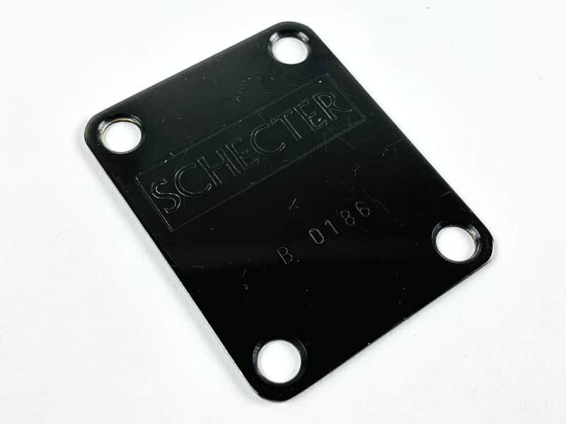 Schecter Neck Plate – Serial #B0186 1981–1983 - Black image 1