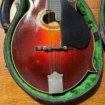 1918–1919 Gibson F-4 Mandolin – Vintage Oval Hole – All Original Parts & Case imagen 3