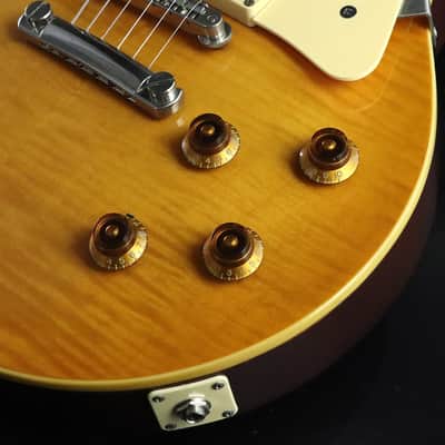 Greco EG-550 LP Lemon Drop 1990 Flame Maple Top RARE image 9