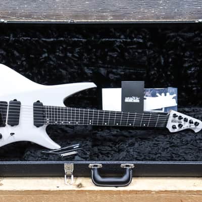 Ernie Ball Music Man Kaizen 7-String Chalk White Multi-Scale Electric Guitar w/Case image 11