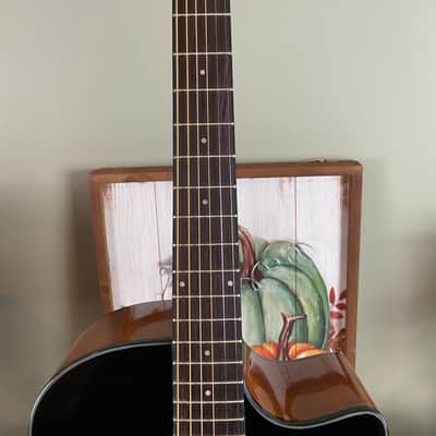 Tagima California EQ Steel Medium Jumbo Cutaway Acoustic Guitar - Black image 5