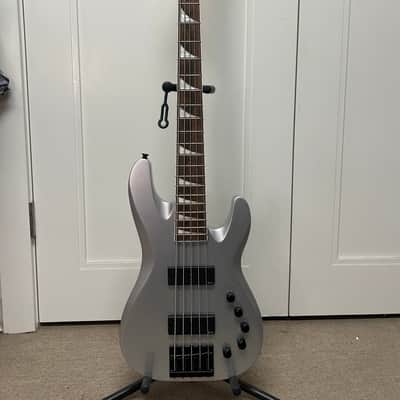 Jackson X Series David Ellefson Signature Concert Bass CBX V with Laurel Fretboard - Quicksilver image 1