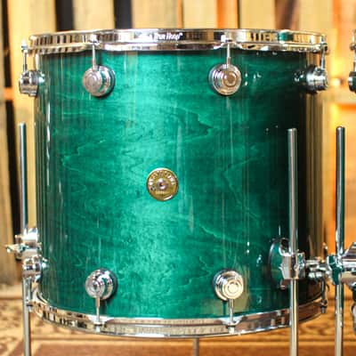 DW Collector's Jazz Maple Gum Turquoise Green Drum Set - 24,13,16,18 - SO#1065155 image 6
