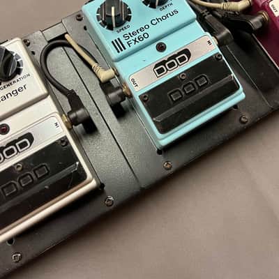 DOD FX-105 Powered DOD FX-100 pedalboard complete with Five DOD FX pedals 1980's - Black image 4