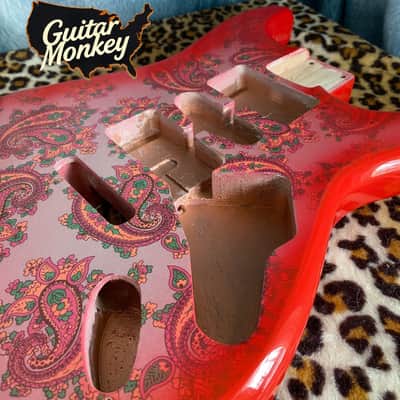 Guitar Monkey Stratocaster 2025 - Black Paisley image 9
