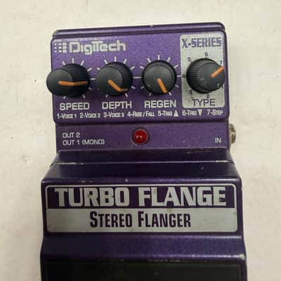 Digitech XTF X-Series Turbo Flange Stereo Flanger Digital Guitar Effect Pedal image 2