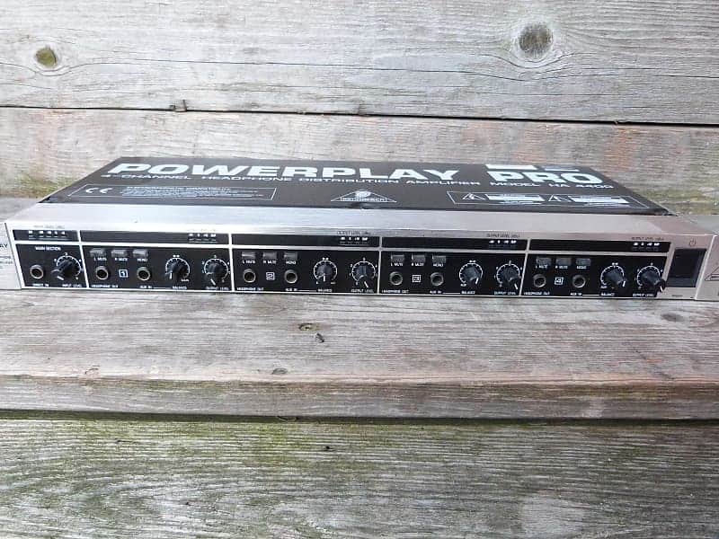 Behringer power play pro HA-440 4 channel headphone distributon amplifier image 1