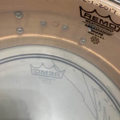 Russ McKinnon's Tower of Power, Joe Cocker, Elton John, DW 5x14" Collector's Maple Snare Drum 2005 - Silver Sparkle image 24