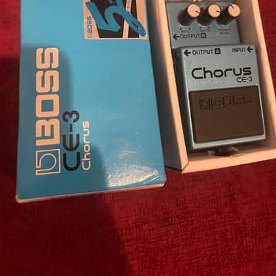 Boss CE-3 Chorus (Green Label) MIT 1988 - 1992 - Blue (with box and power supply) image 1
