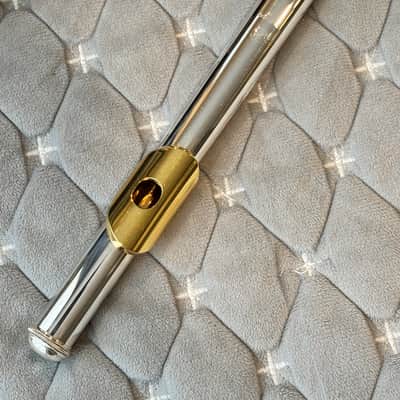 Yamaha Allegro Model YFL-372 Flute Silver Head Split E Low B image 10
