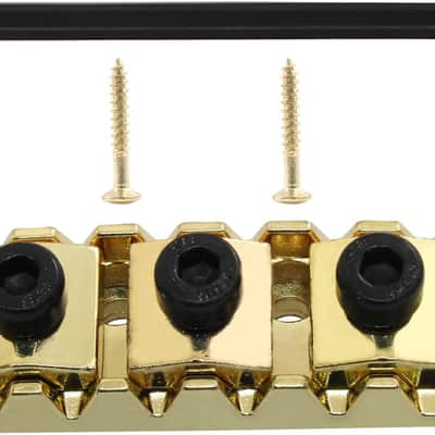 42MM Guitar Metal Locking Nut String Lock, Guitar Parts Strings Locked Nut for Floyd Rose Style Electric Guitar Tremolo Double Lock System (Gold) image 1