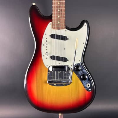 Vintage 1974 Fender Mustang 3 Color Sunburst w/OHSC TSU21018 image 1