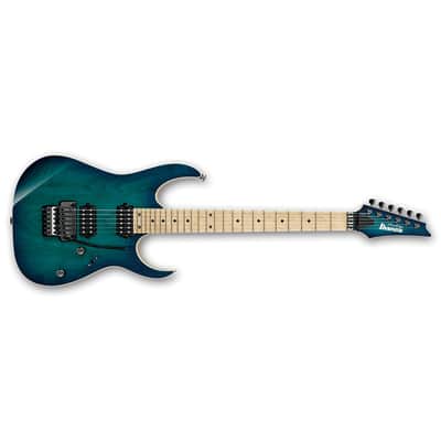 Ibanez Prestige RG652AHM Nebula Green Burst NGB RG Series New Electric Guitar with Hardshell Case image 1