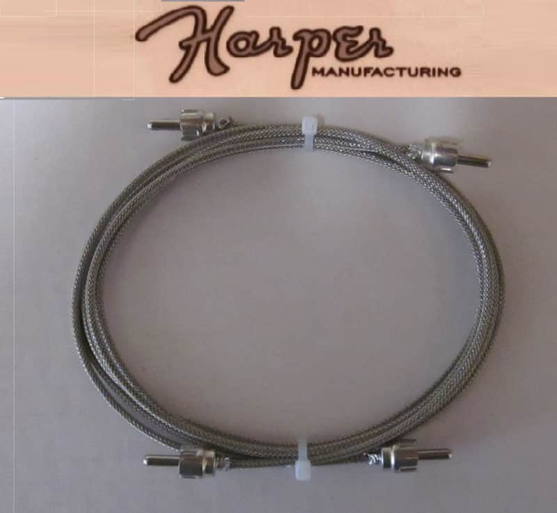 Harper Mfg. Fender Style Vintage Reverb Cables for a Princeton Reverb Amp, 36" x 24" image 1