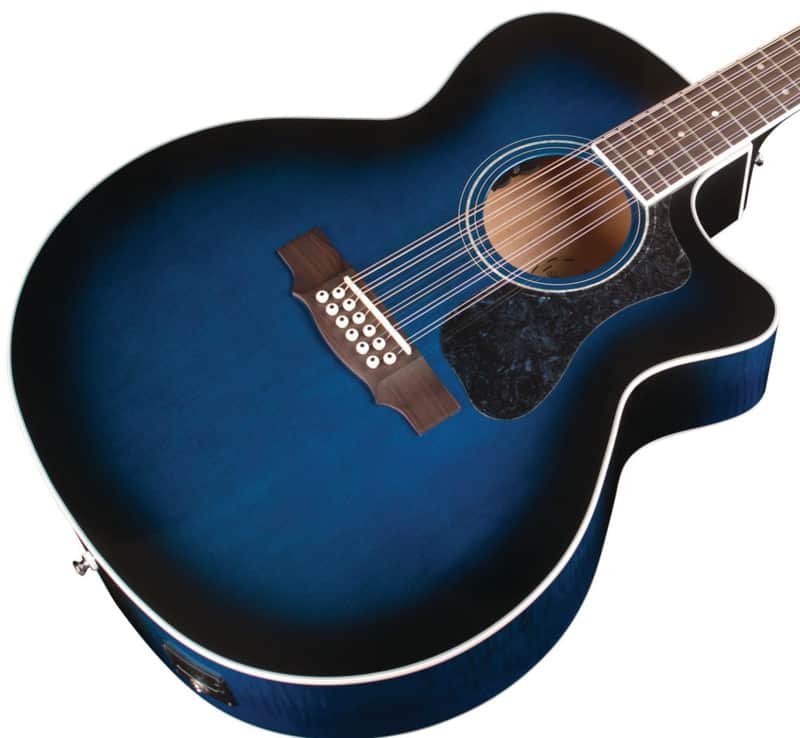 Guild F-2512CE Deluxe - Dark Blue Burst B-Stock image 1