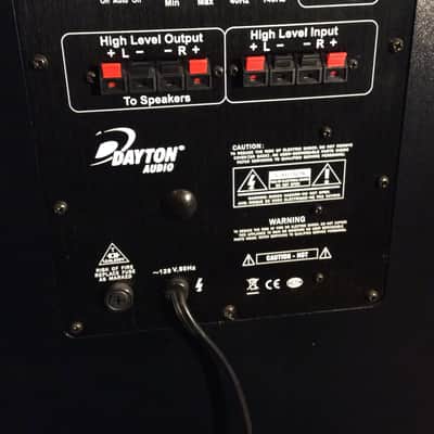 Dayton Audio Sub-1500 Black Floor Stereo Subwoofer image 7