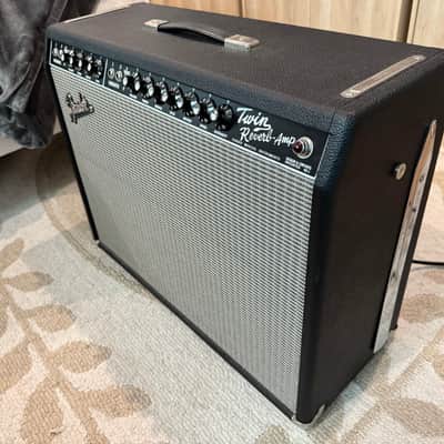2003 Fender '65 Twin Reverb Reissue 85-Watt 2x12" Guitar Combo 1991 - Present - Black image 3
