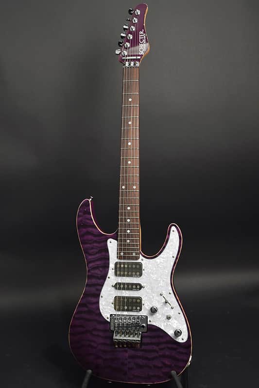 ギター Schecter SD-2-24 BW PUR/M Schecter Japan SD-2-24-AS See Thru Purple | Reverb