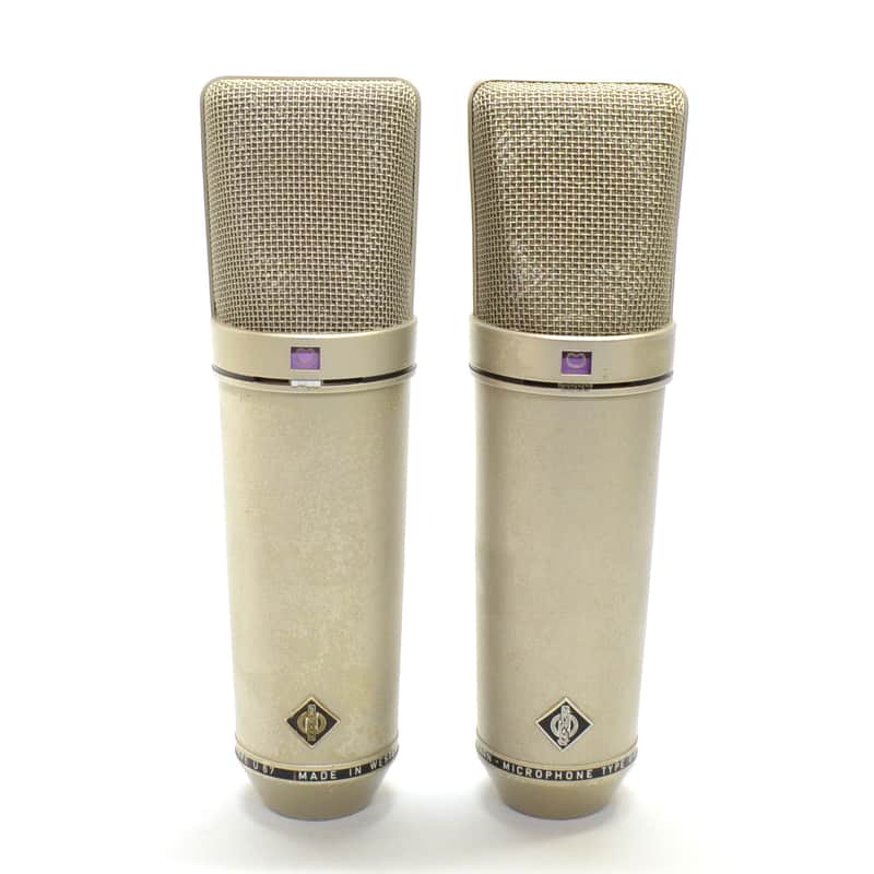Neumann U 67 Large Diaphragm Multipattern Tube Condenser Microphone Pair image 1