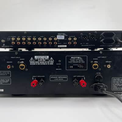 Rotel RB-991 Power Amplifier - RC-995 Pre Amplifier - Remote included image 13