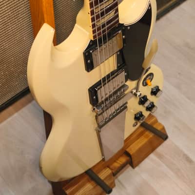 Gibson Custom Shop '61 Les Paul SG Standard Reissue with Vibrola 2007 Polaris White image 5