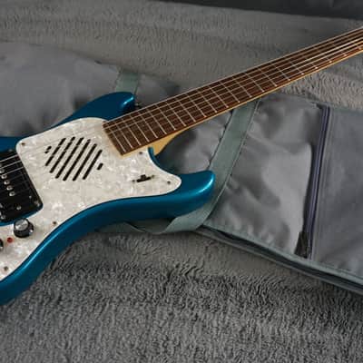 MarineRider Mosrite Ventures Model w/ Built In Amp - Blue Bild 23
