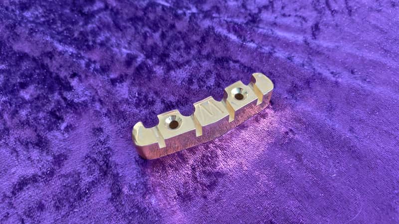 Warwick Bass tailpiece * Gold plated Brass * for Warwick Streamliner Basses image 1