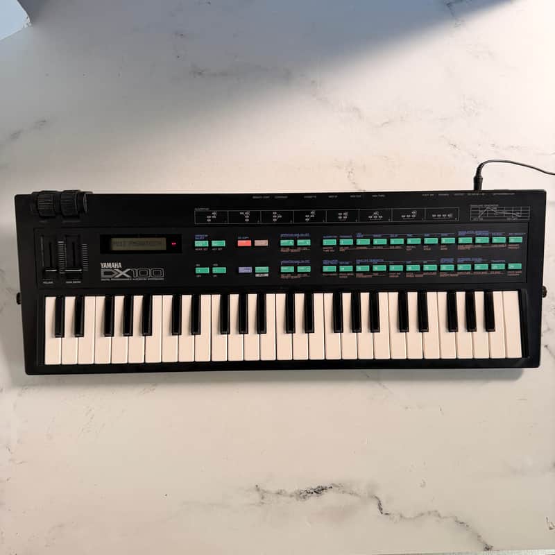 Yamaha DX100 Programmable Algorithm Synthesizer 1985 - Black image 1