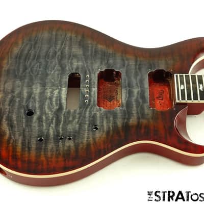 PRS SE Custom 24-08 BODY & NECK Paul Reed Smith Quilt Charcoal Cherry Burst image 2