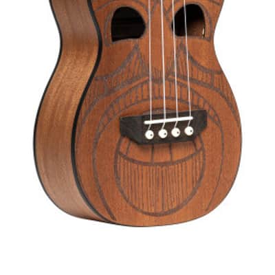 STAGG Tiki Series Concert Ukulele With Sapele Top Maio Finish With Black Nylon Gigbag image 1