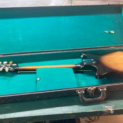 Teisco Del Ray ET-200 Sunburst Two Pickup + Tremolo WITH CASE OHSC Japan 1960s Original Vintage image 10