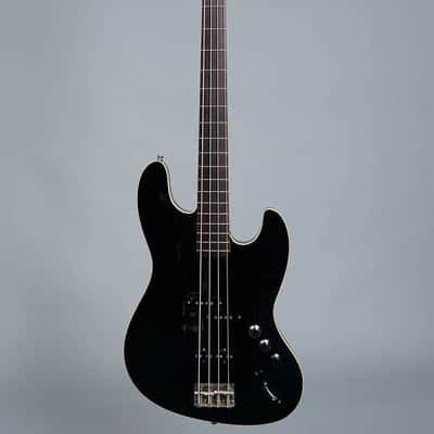 Fender Japan AJB Aerodyne Jazz Bass MIJ 2008 - Black image 7