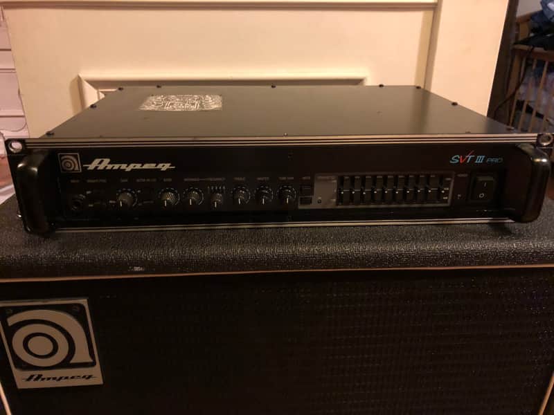 Ampeg SVT-3 Pro 450-Watt Rackmount Bass Amp Head 1994 Black image 1