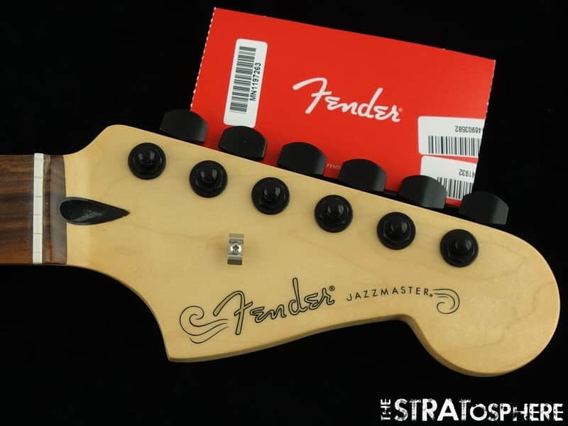 Fender Player Jazzmaster NECK & HIPSHOT BLACK LOCKING TUNERS, 9.5" C Pau Ferro image 1