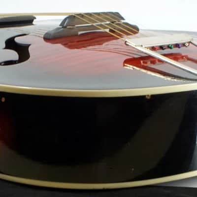 1960s Harmony Monterey H950 Acoustic Guitar with Hard Case image 13