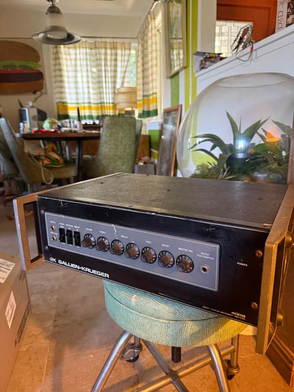 Vintage GALLIEN KRUEGER USA 400B BASS AMP as used John Paul Jones Sounds Great ! - Very Good