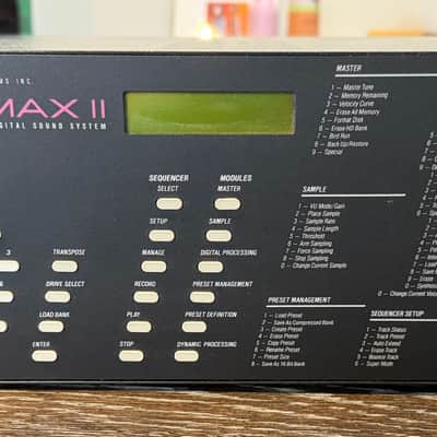 E-MU Systems EMAX II model 2213 16 Bit Digital Sound System 1989 - Black image 5