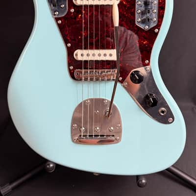 Squier FSR Classic Vibe 70's Jaguar Electric Guitar Daphne Blue Finish (703) image 2