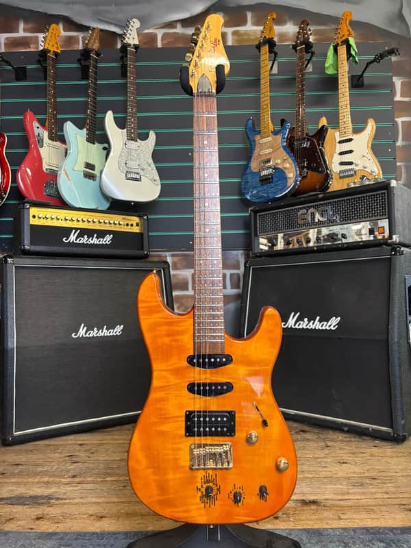 Optek Fretlight Pro 200 Amber Electric Guitar image 1