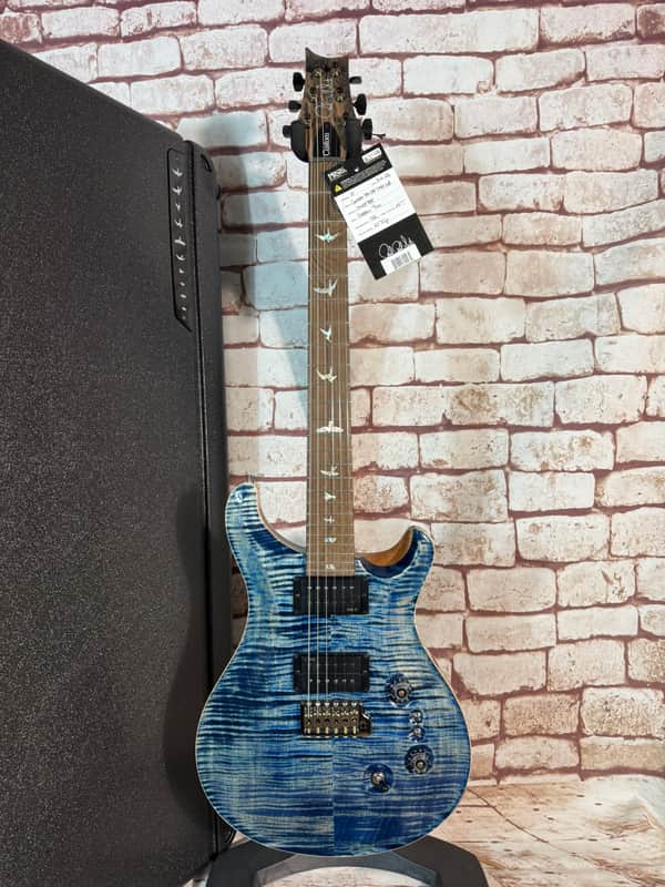 PRS Custom 24-08 Wood Library - 10 Top- Stainded Neck - Ziricote FB-Black Smoked HW -DMO- PS-Indigo- LTD. image 1
