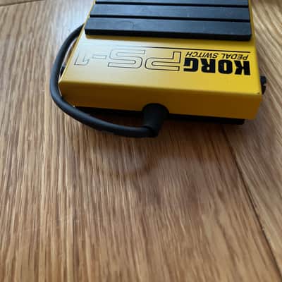 Korg PS1 Single Momentary Footswitch Sustain Pedal 2010s - Yellow image 7