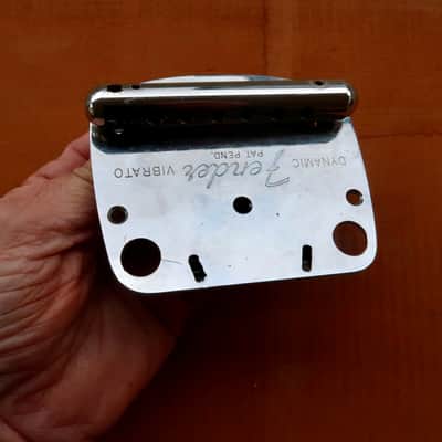 Fender Mustang Tailpiece 1965 - Nickle "Pat Pend" Nice image 7