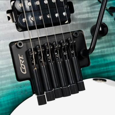 Cort Space 6GTR Electric Guitar w/Gig-bag. Semi Gloss Lagoon, B-Stock image 18