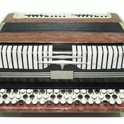 Russian Bayan Etude, Tula Button Accordion, Vintage Accordion, Original Bayan, with New Straps Case 2354, Rich Wonderful Sound! Folk Accordion Instrument image 6