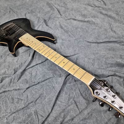 Edwards ESP E-HR-III NT7 QM/M see through Black 7string! image 18