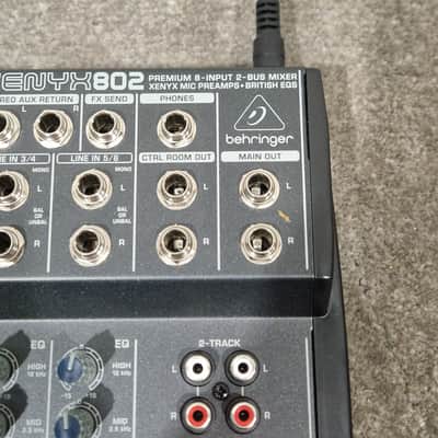 Behringer XENYX 802 Audio Mixer - 8-Input Compact - Excellent w/ Original Box & European Power supply image 9