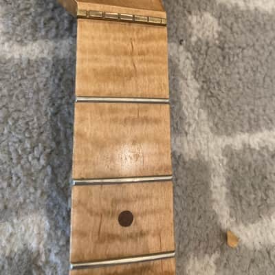 Stratocaster Neck flame Maple figured medium profile fender image 4