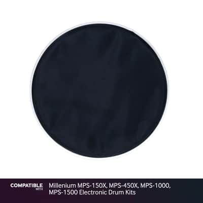Black 10" Mesh Drum Head for Millenium MPS-150X, MPS-450X, MPS-1000, MPS-1500 El image 1