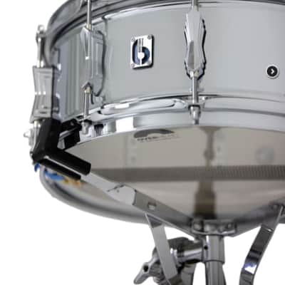 British Drum Co. BB-14-60-SN Bluebird Series Chrome Over Brass Snare. 6" x 14" image 6